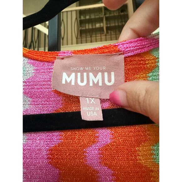 Show me Your Mumu Women's Cabo Groovy Knit Kenzie Maxi Dress Size 1X - Picture 6 of 6